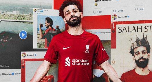 Így örült Salah a szerződéshosszabbításnak - videó