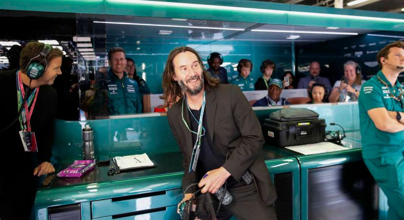 Különleges F1-es filmmel készül a Brit Nagydíjon vendégeskedő Keanu Reeves