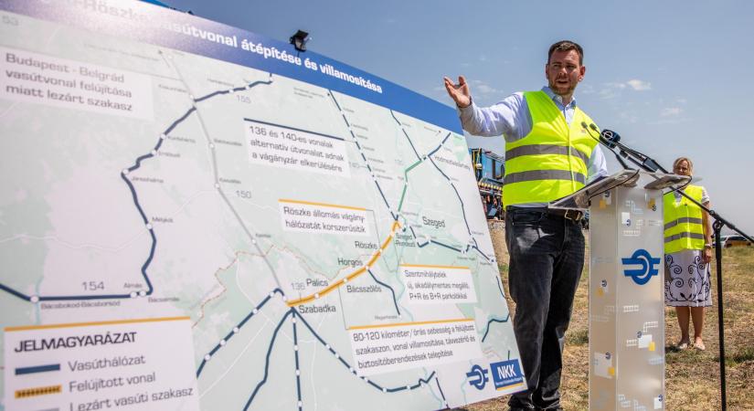 45 milliárdból épül villamosított vasúti pálya Szeged és Röszke között