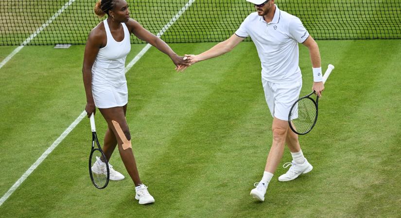 Wimbledon: kiesett Venus Williams és Jaime Murray vegyes párosa