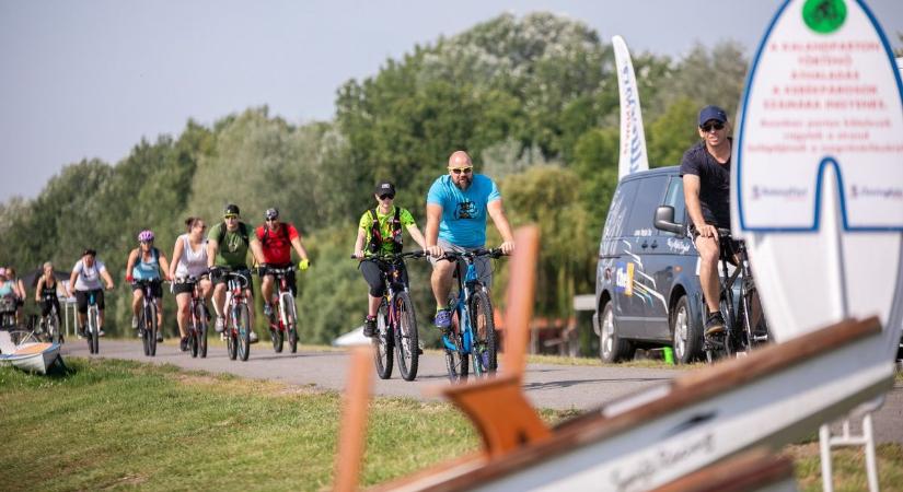 Új júniusi bringás rekord a Tisza-tónál