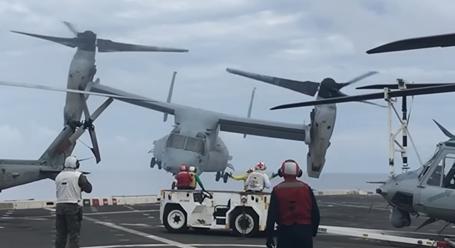Felkavaró videó került elő egy V-22-es Osprey öt évvel ezelőtti katonai repülőbalesetéről