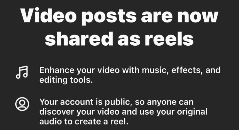 A videó nem, csak a Reels maradhatna Instagramon
