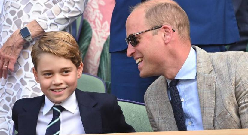 Vilmos így cukkolta György herceget Wimbledonban: a kis trónörökös kedvenc teniszezőjével találkozott