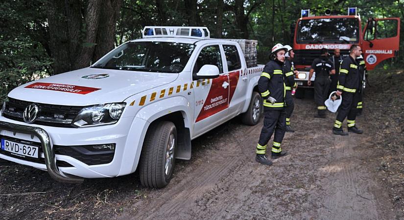 Köszönetet mondtak a tűzoltók a halasi erdőtűz oltása során nyújtott segítségért
