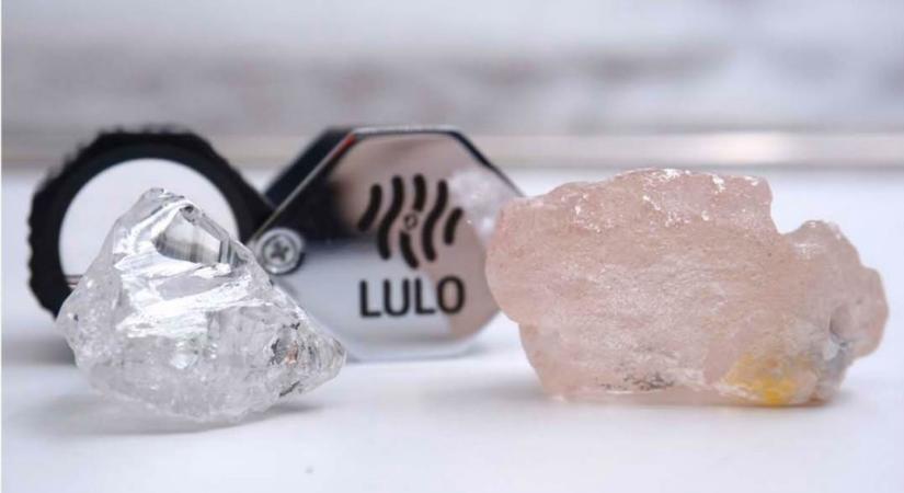 Óriási rózsaszín gyémántot találtak Angolában
