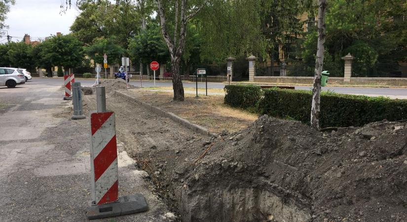 Zajlik a kalocsai Kubinszky utca felújítása