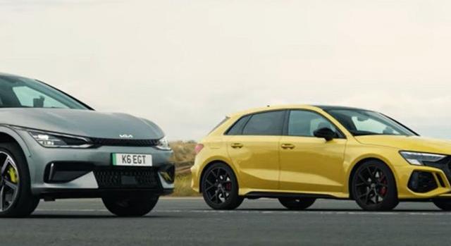 Ki a gyorsabb: az EV6 GT vagy az Audi RS 3?