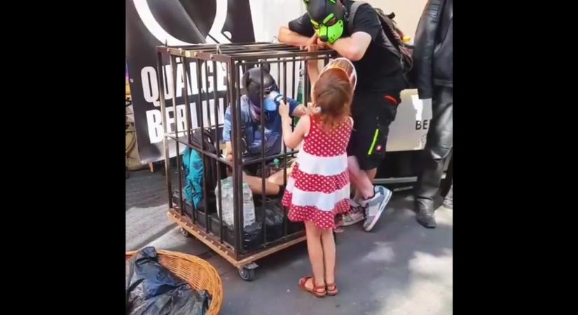 Kutyafetisisztákkal filmeztek le egy kislányt a Pride-on (videó) (videó)