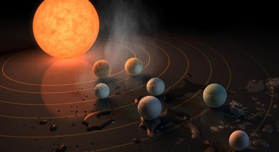Hét Föld-szerű bolygó is van a rendszerben, amit a James Webb elkezdett vizsgálni