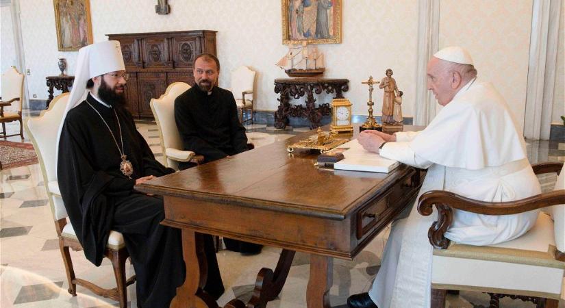 Ferenc pápa a moszkvai patriarkátus külügyi képviselőjét fogadta a Vatikánban