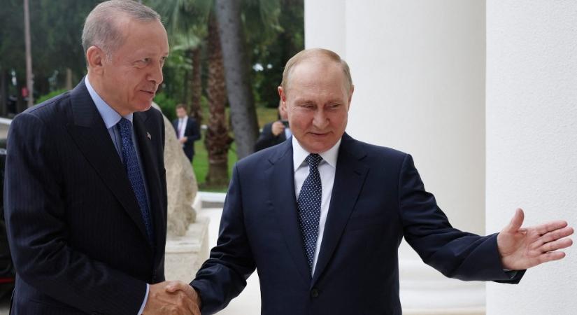 Putyin és Erdogan megállapodott az együttműködés fokozásában, az orosz gáz egy részének rubelben történő fizetésében