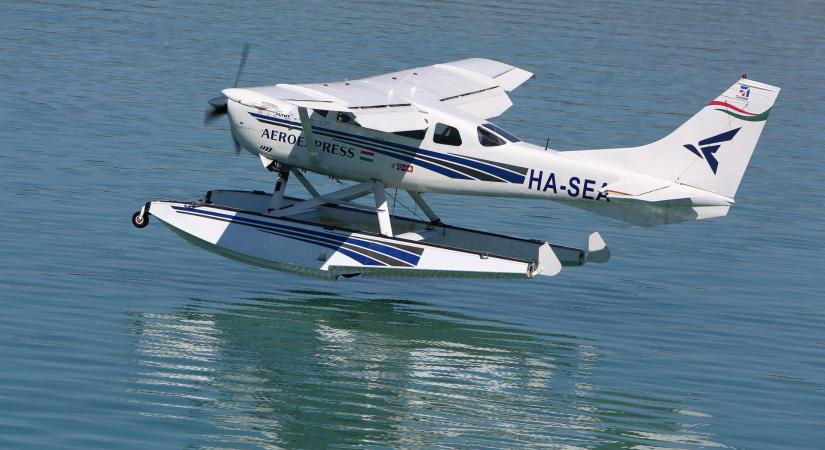 A Cessna hidroplán repülései: sikeresen zárultak a balatoni tesztek