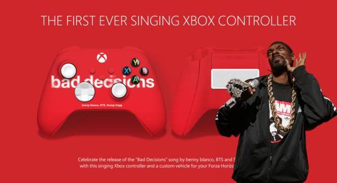 Ilyet még garantáltan nem láttál! Snoop Dog “énekel” az új, egyedi Xbox kontrollerből!
