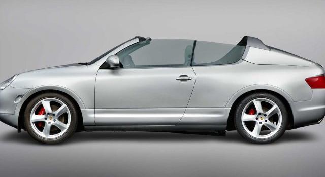 Vászontetős Cayenne-t is tervezett a Porsche, íme a prototípus