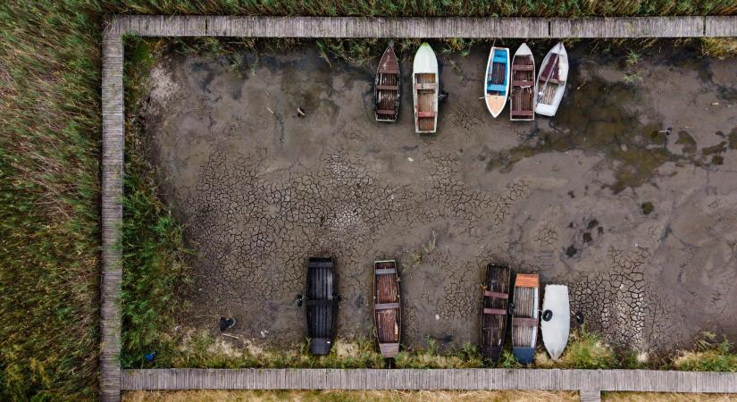 Rekordalacsony a vízállás a Velencei-tóban, már csak 58 centi Agárdnál