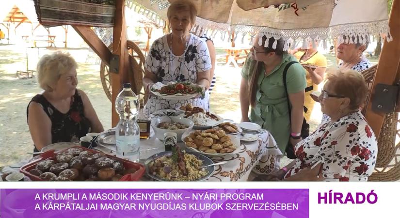 A krumpli a második kenyerünk – nyári program a Kárpátaljai Magyar Nyugdíjas Klubok szervezésében (videó)