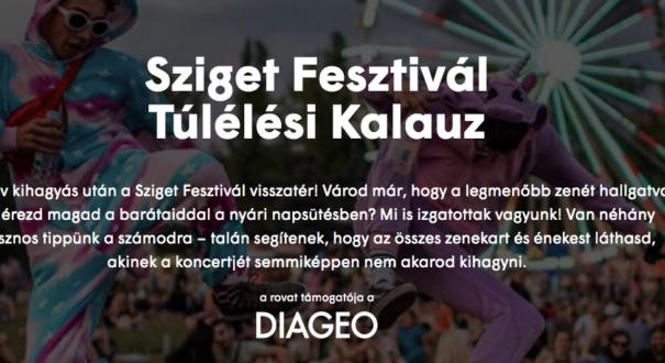 5 tipp a Diageo és a Sziget közös Sziget Fesztivál Túlélési Kalauzában