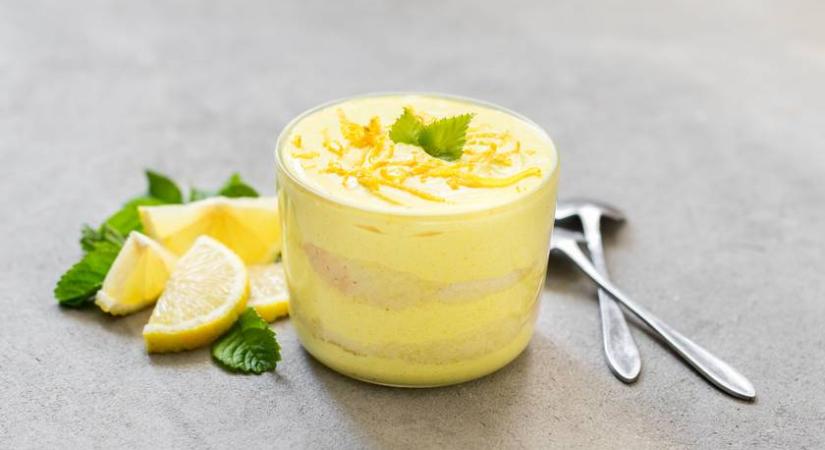 Hűsítő citromos, kekszes pohárkrém: mascarpone a savanykás desszert alapja