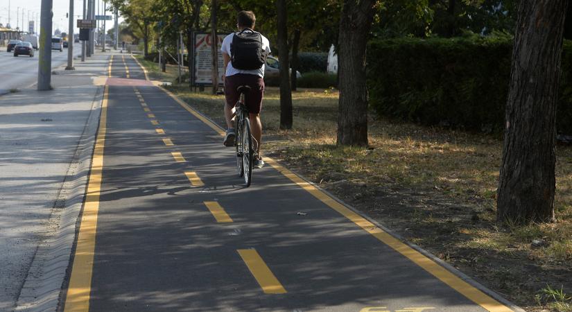 Létrejött a nagykörúti kerékpársávok folytatása Budán