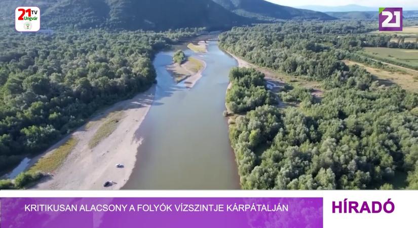 Kritikusan alacsony a folyók vízszintje Kárpátalján (videó)