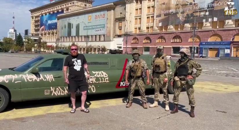Új ukrán tákolmány: harci limuzin (videó) (videó)