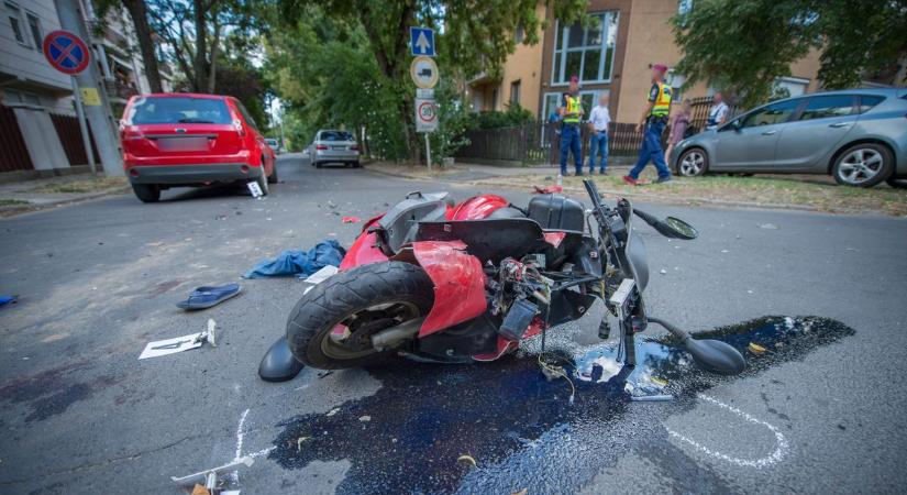 Motorosbaleset a Hadházi úton: szemtanúkat keres a rendőrség