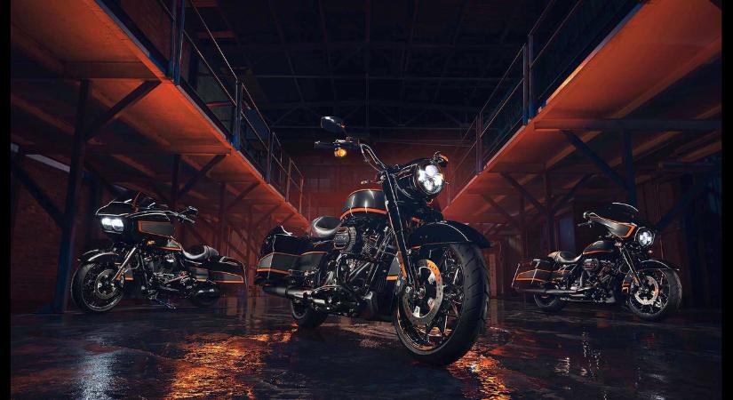 XR750-et idéző fényezést kaptak a nagy Harley-Davidsonok