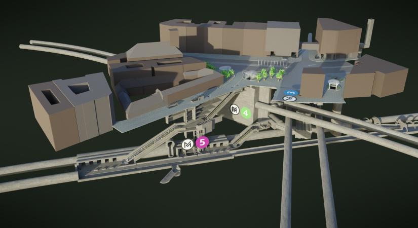 A kiterjesztett valóságot felhasználva, az épülő M5-ös metró világába juthatunk az egyedülálló applikáció segítségével