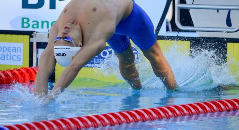 Ezüstérmet nyert Kovács Benedek 200 méter háton a római úszó Eb-n