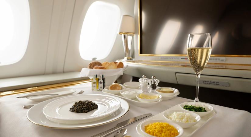 Pezsgő és kaviár – Tovább emeli a luxusutazás fogalmát az Emirates