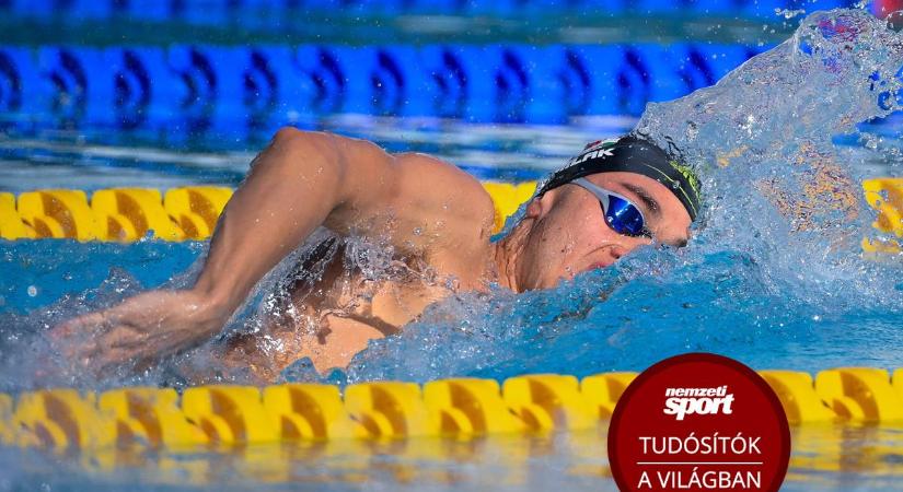 Úszó Eb: a legjobb idővel döntős a 4x100-as férfi gyorsváltó