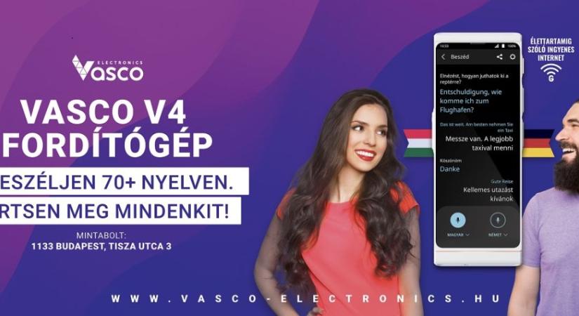 Megérkezett a legújabb Vasco fordítógép a Vasco Electronics Budapest mintaboltjába