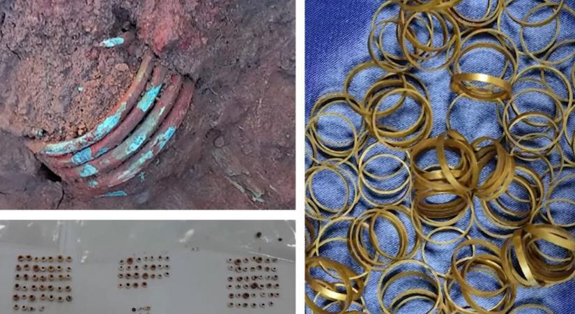 Arannyal teli sírt találtak Bihar közelében