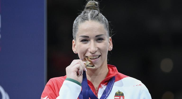Kovács Zsófia aranyérmes lett ugrásban a müncheni tornász-Európa-bajnokságon