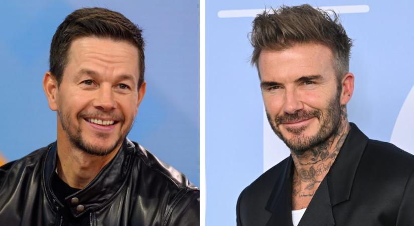 Váratlan találkozás: összefutott David Beckham és Mark Wahlberg