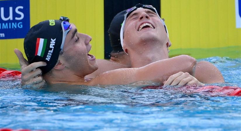 Milák Kristóf arany-, Márton Richárd ezüstérmes 200 méter pillangón a vizes Eb-n