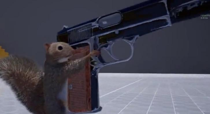 Fegyverrel rongáló mókus ejtette túszul az internetet népének szívét