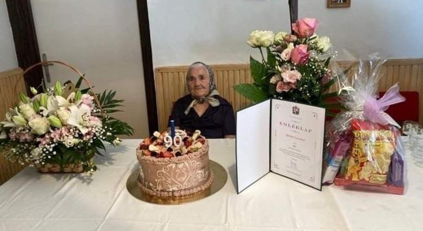 90. születésnapját ünnepelte az orosztonyi Molnár Lászlóné