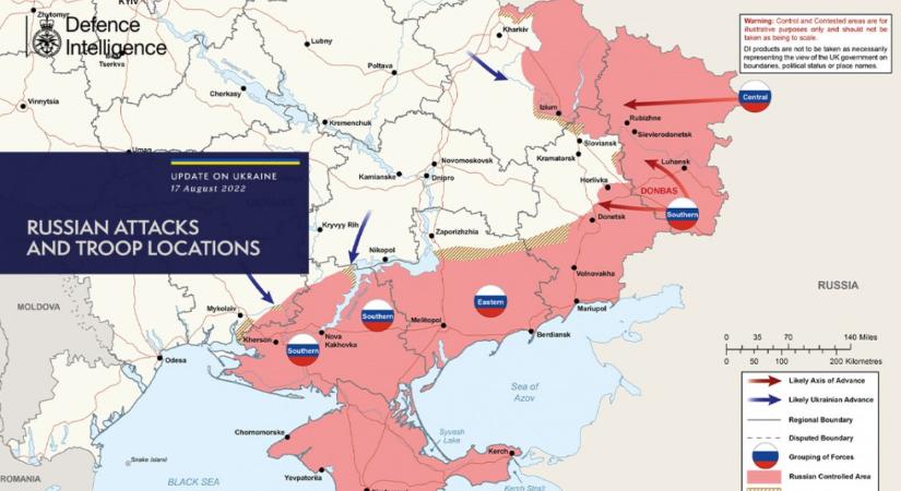 Látványos térképen Oroszország háborúja