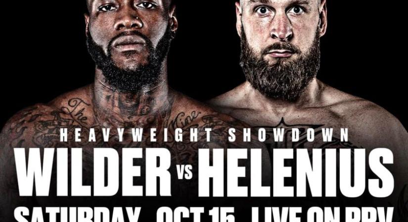 Hivatalos: Wilder vs. Helenius október 15-én