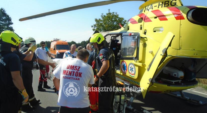 Szigetvári képviselő asszony és két unokája szenvedett balesetet Botykapeterdnél