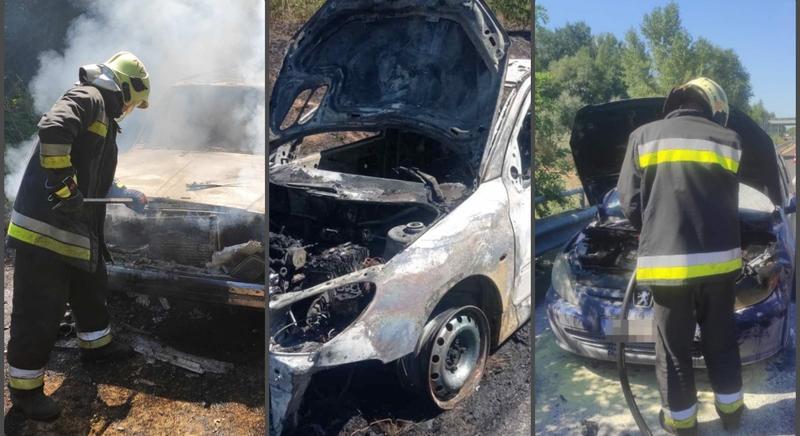 Három autó is lángra lobbant szerdán Somogyban