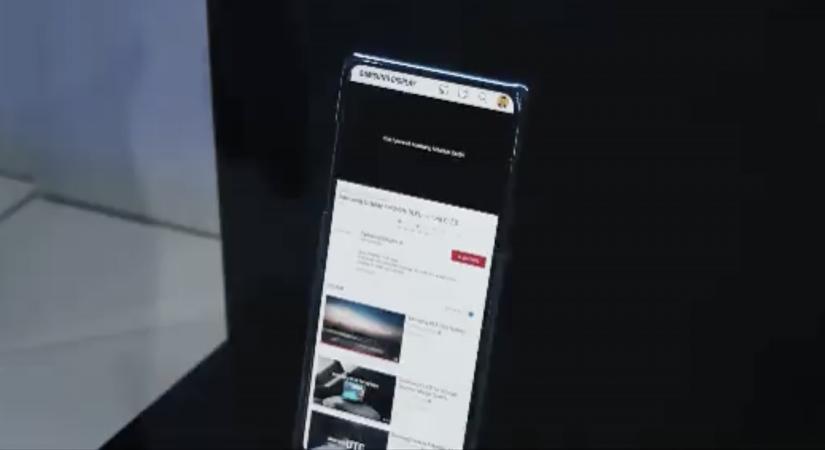 Kiszivárgott videón a Samsung feltekerhető kijelzős mobilja