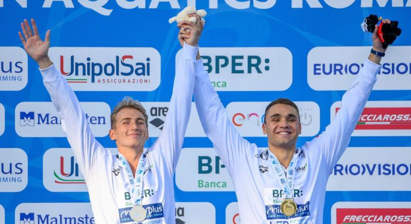 Kerékpáros futárból lett Rómában a magyar úszósport Európa-bajnoka