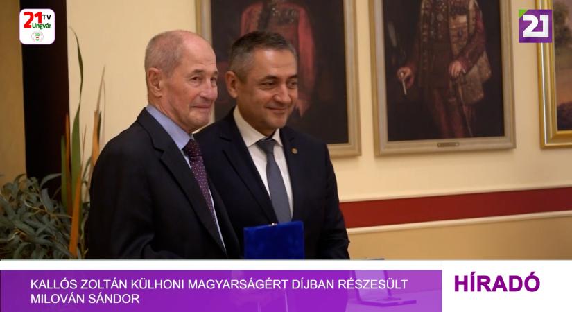 Kallós Zoltán Külhoni Magyarságért díjban részesült Milován Sándor (videó)