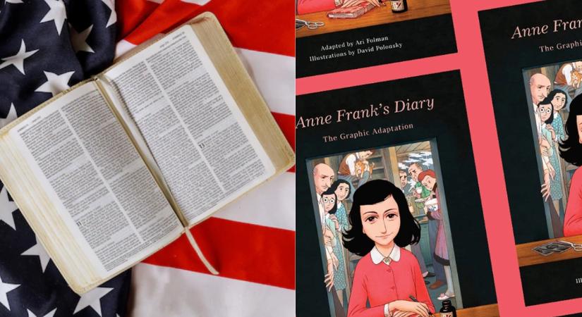 Egy amerikai tankerületben levették a polcokról a Bibliát és Anne Frank naplóját
