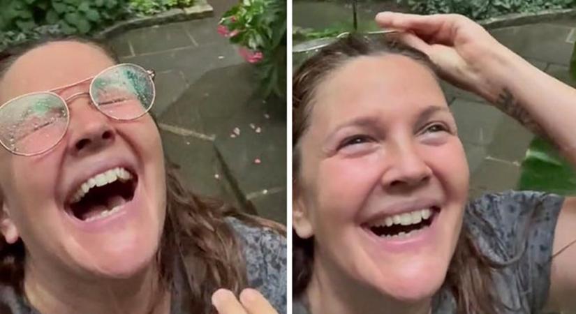 Drew Barrymore egyszerűen csak örült az esőnek, amiért egyenesen rasszistának nevezték
