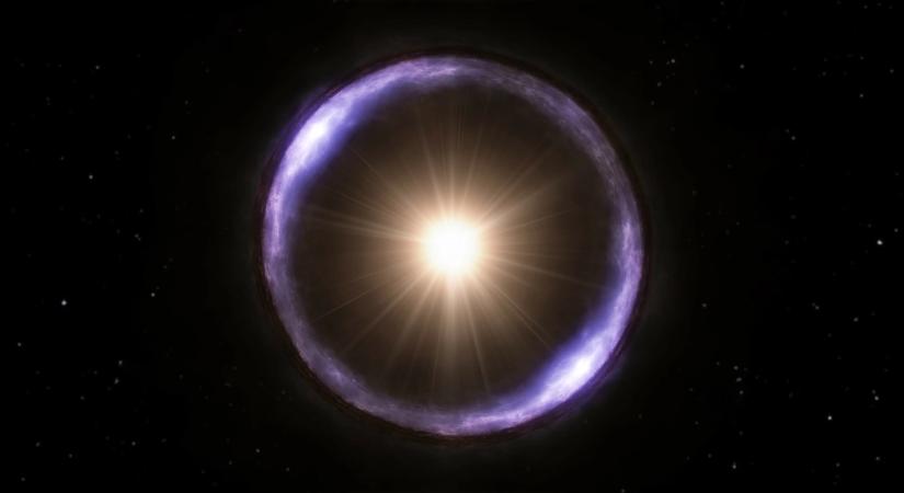 Íme egy Einstein-gyűrű, melyet a James Webb űrteleszkóp fotózott le