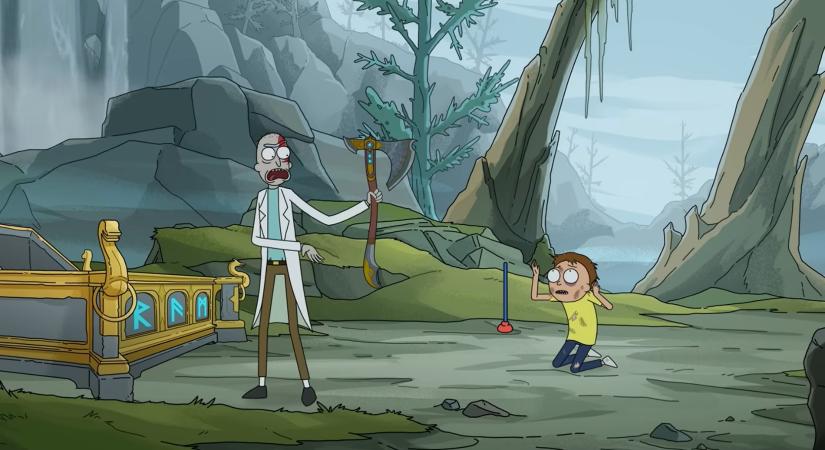Rick és Morty a God of War: Ragnarököt reklámozzák